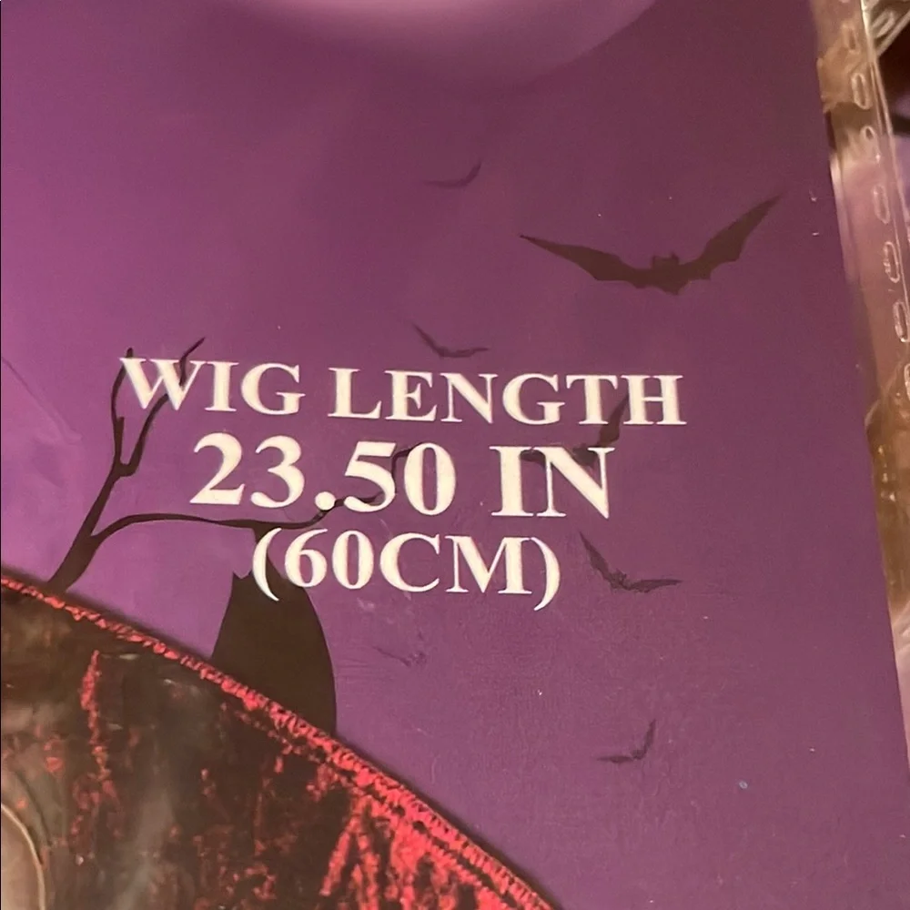 Wicked Wig - Black with White Streaks